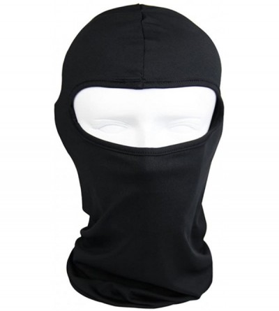 Balaclavas Thin Cotton Spandex Balaclava Face Mask- Ski Mask- Helmet Liner Lightweight and Thin (Black) - C211PP24VW3 $9.45