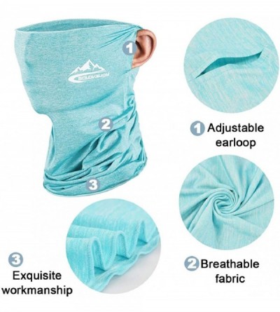 Balaclavas Neck Gaiter Scarf Sun UV Protection Balaclava Breathable Face Mask Outdoor Activity Head Wrap - Blue 1 - CQ198S7HK...
