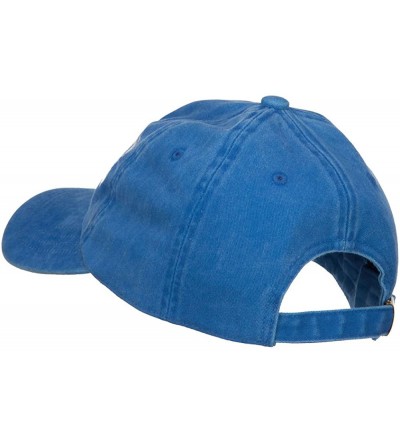 Baseball Caps Duke Halloween Character Embroidered Dyed Unstructured Cap - Royal - CJ186N75TS2 $23.81