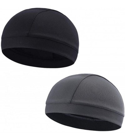 Skullies & Beanies Moisture Wicking Cooling Helmet Running - 1xblack+1xgray - CL18GAAY4CH $13.63