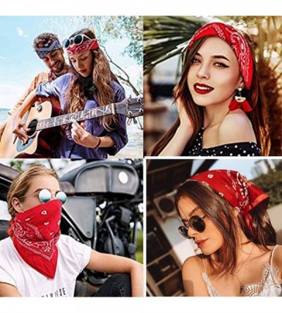 Balaclavas 100% Cotton Multifunctional Bandana Headband Sets Neck Gaiter Scarf Balaclava for Unisex - Red 3pcs - C01993WUAAE ...