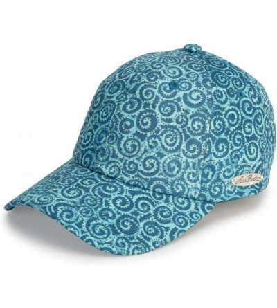 Baseball Caps Print Baseball Hat - Teal Swirl - CR18OCTA6ZS $24.94