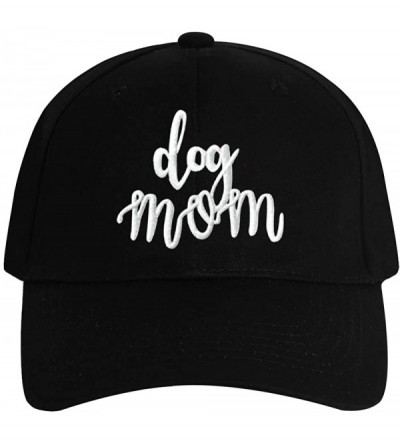 Baseball Caps Funny Adjustable Hat Cotton Trucker Baseball Cap Hat for Party - Black Dogmom2 - CP18W7QND57 $8.93