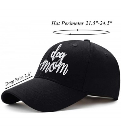 Baseball Caps Funny Adjustable Hat Cotton Trucker Baseball Cap Hat for Party - Black Dogmom2 - CP18W7QND57 $8.93
