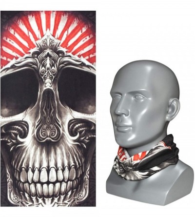 Balaclavas Bandana Cloth Face Mask Washable Face Covering Neck Gaiter Dust Mask - Skull 04 - C3198US4YEH $8.60