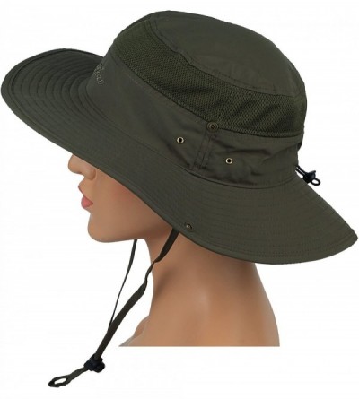 Sun Hats Sun Hat Camping Hat Outdoor Quick-Dry Hat Fishing Cap - Olive1 - CK120EPZ1HT $10.90