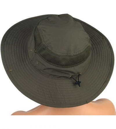 Sun Hats Sun Hat Camping Hat Outdoor Quick-Dry Hat Fishing Cap - Olive1 - CK120EPZ1HT $10.90