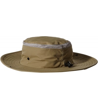 Sun Hats Men's 3 Inch Outdoor Sun Hat with Mesh Ventalation Panel and Removeable Chin Toggle - Olive - CD12EBE6LPZ $33.22