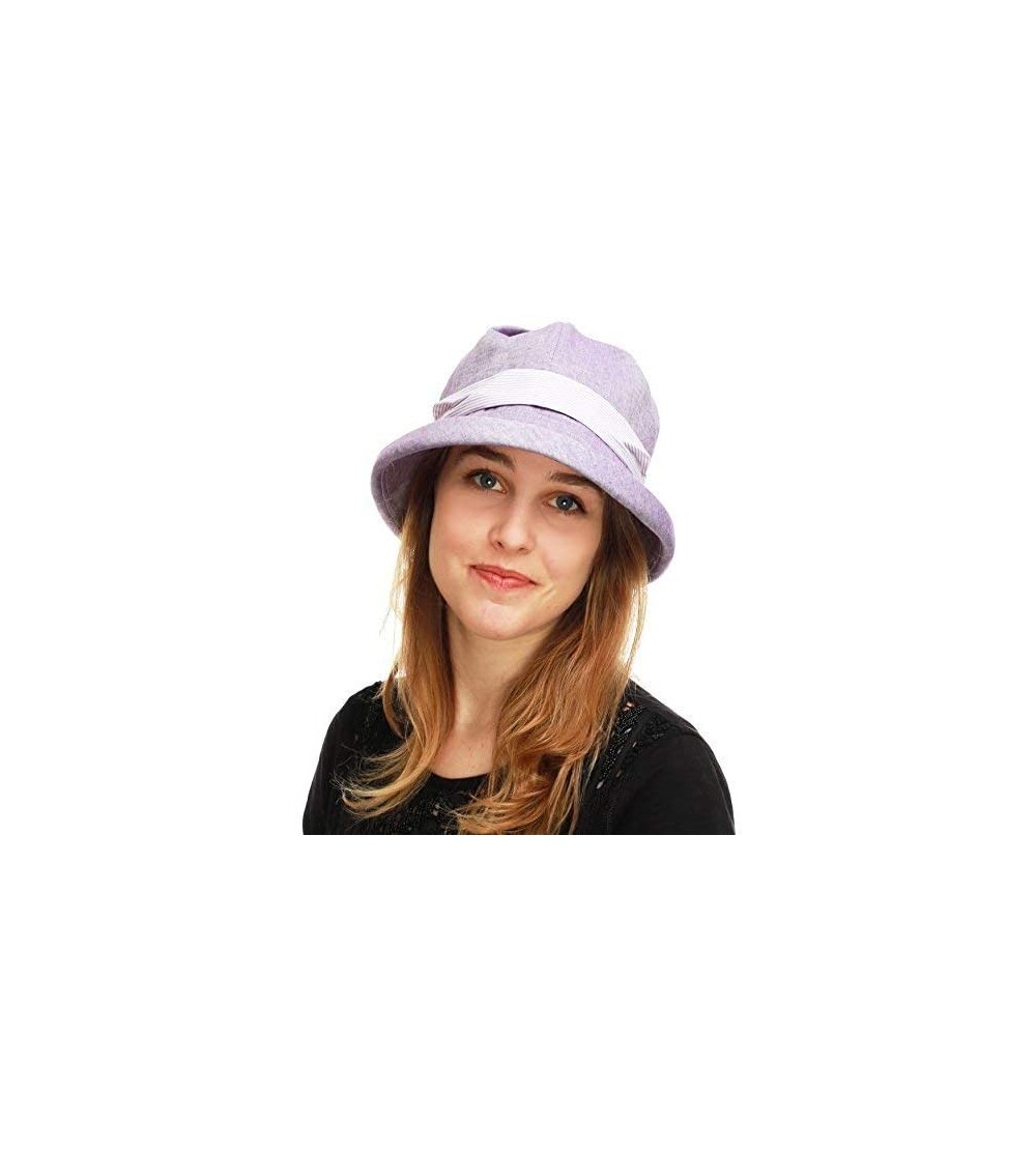 Bucket Hats Ladies Packable Women's Sun Beach Bucket Hat (Elise-Lavender) - C818GZQHI4K $14.14