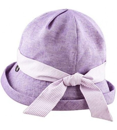 Bucket Hats Ladies Packable Women's Sun Beach Bucket Hat (Elise-Lavender) - C818GZQHI4K $14.14
