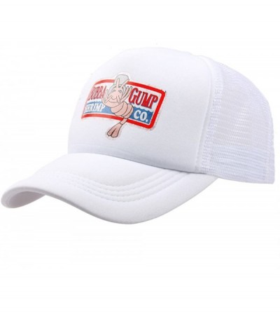 Baseball Caps Adult Gump Running Hat- Shrimp Mesh Baseball Trucker Cap- Cosplay Costumes - White-1 - CW18X5Q2UC8 $9.44