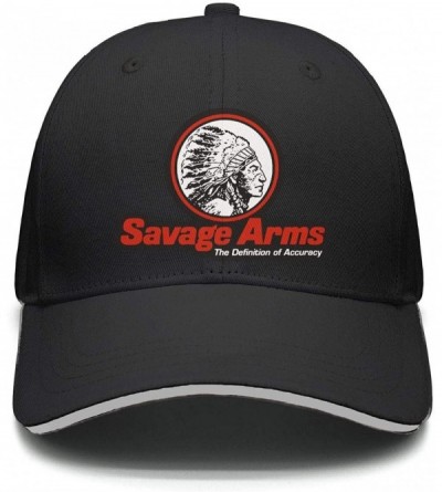 Sun Hats Unisex Outdoor Cap Baseball Adjustable Fits Snapback-Savage-Arms-Gun Hat Relaxed - Black-39 - C918R2XCIL5 $19.74