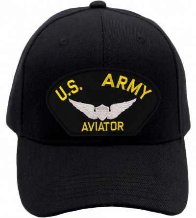 Baseball Caps US Army Aviator Hat/Ballcap Adjustable One Size Fits Most - Black - CD189K68YA7 $19.23