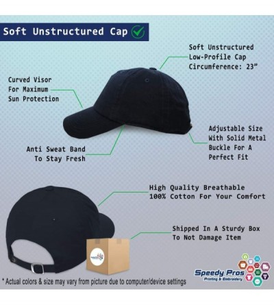 Baseball Caps Soft Baseball Cap Dog Dachshund Lifeline B Embroidery Dad Hats for Men & Women - Navy - C818TNN38I9 $12.87