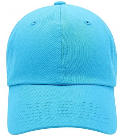 Baseball Caps Baseball Cap for Men Women - 100% Cotton Classic Dad Hat - Aqua - CU18EE3DCOM $8.37