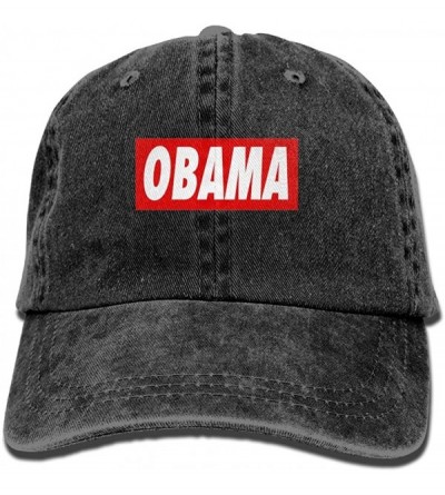 Baseball Caps I Miss Obama Denim Hat Adjustable Unisex Classic Baseball - Black - C718DW000WQ $16.40