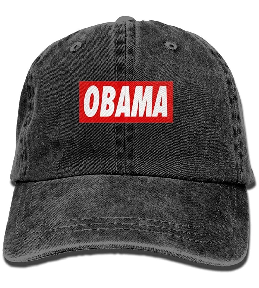 Baseball Caps I Miss Obama Denim Hat Adjustable Unisex Classic Baseball - Black - C718DW000WQ $16.40