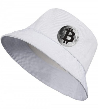 Sun Hats Unisex Bigfoot Flamingo Protection Packable - Bitcoin Logo Moon-1 - CH18WQ2K2Q4 $12.02