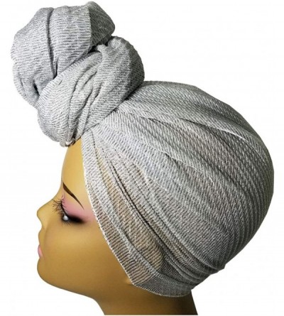 Headbands Head Wrap Scarf Turban - Long Black Head Scarf Wrap Turban Hair Scarf Tie Color Headband 1 or 2 Set - CK18TSQ52DL $...