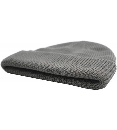 Skullies & Beanies Classic Men's Warm Winter Hats Acrylic Knit Cuff Beanie Cap Daily Beanie Hat - Celadon - CY18H7QR4GC $7.66