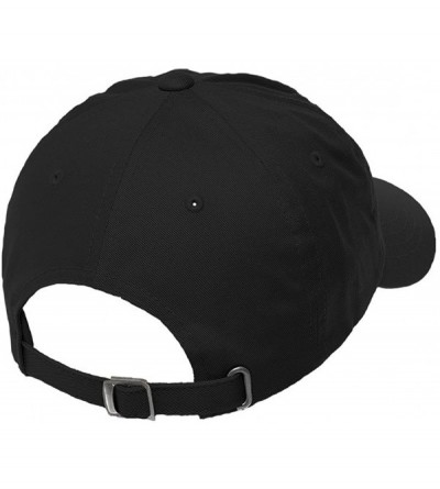 Baseball Caps Disc Golf Embroidered Unisex Adult Flat Solid Buckle Cotton Unstructured Hat Low Profile Cap - Black- One Size ...