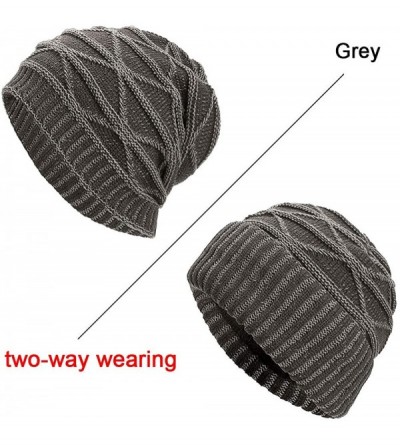 Skullies & Beanies Fashion Unisex Knit Cap Hedging Head Hat Beanie Cap Warm Outdoor Hat - Yb-gray - CQ194T6HM56 $13.11
