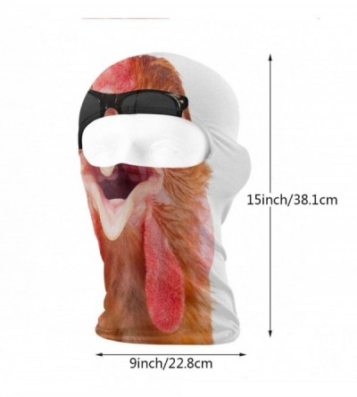 Balaclavas Chicken Sunglasses Winter Ski Mask Balaclava Hood - Wind-Resistant Face Mask - C518LTL2X4R $17.15