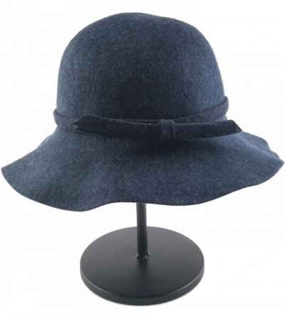 Sun Hats Cloche Hats for Women 100% Wool Fedora Bucket Bowler Hat 1920s Vintage Kentucky Derby Church Party Hats - C3194HXRS3...