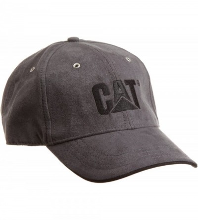 Baseball Caps Men's Trademark Microsuede Cap - Graphite - CT116DTVNFZ $28.58