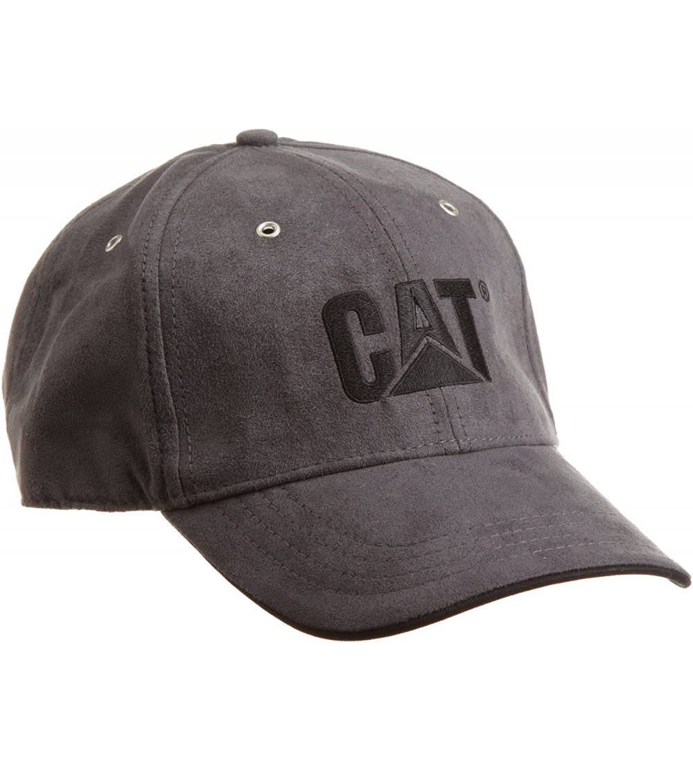 Baseball Caps Men's Trademark Microsuede Cap - Graphite - CT116DTVNFZ $15.17