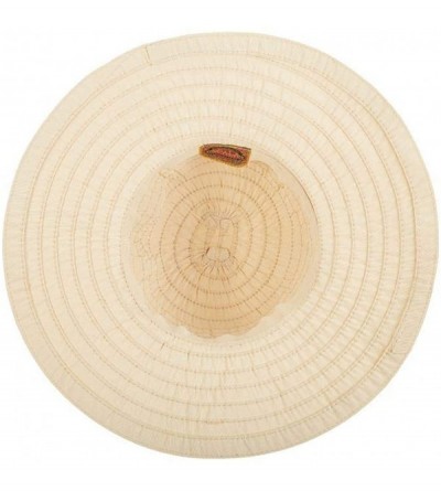 Sun Hats Women's Sewn Ribbon Crusher Hat - Natural - CM115VMIT3T $29.37