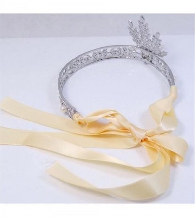 Headbands The Great Gatsby Bridal Bridesmaids Flower Ivory Pearl Ribbon Hair Tiara Headband Crown(N103) - CV18ENDESUQ $30.70