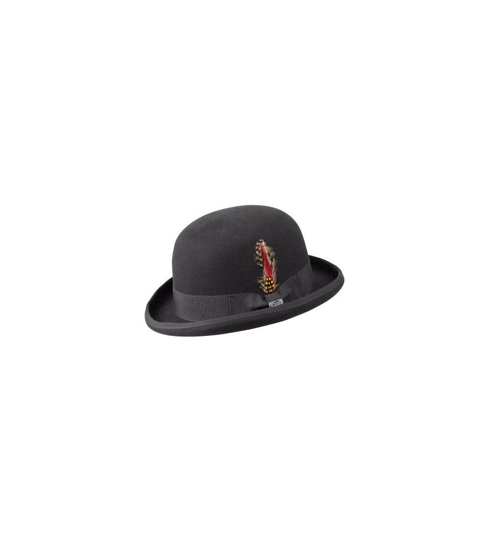 Fedoras Humphrey Wool Bowler Hat - Black - CS11KXSPDCV $40.16