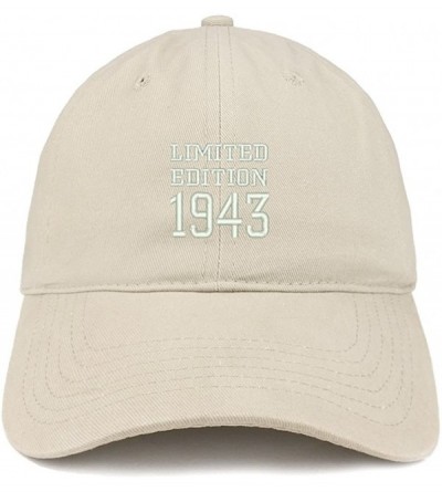 Baseball Caps Limited Edition 1943 Embroidered Birthday Gift Brushed Cotton Cap - Stone - CX18CO5SN0X $18.70