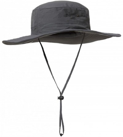 Sun Hats Wide Brim Cowboy Hat Unisex Foldeable Cap Sun Block UPF50+ Golf Fishing Hiking- Camping - A Deep Gray - CL17YQ37DMC ...