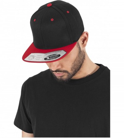 Baseball Caps Men's Premium 210 Fitted Cap - Black/Purple - CS118WA5RYP $25.44