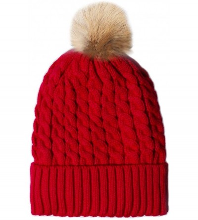 Skullies & Beanies 2 Pack Winter Hats for Women Slouchy Beanie for Women Beanie Hats - C3-red White Beanie - C218UNLY0I4 $17.22