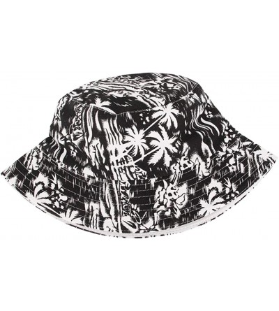 Bucket Hats Reversible Cotton Bucket Hat Multicolored Fisherman Cap Packable Sun Hat - 11 - CA18A2QDT2R $11.26