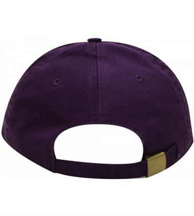Baseball Caps Lopster Cotton Baseball Dad Cap - Purple - CM17YS3HS47 $10.81