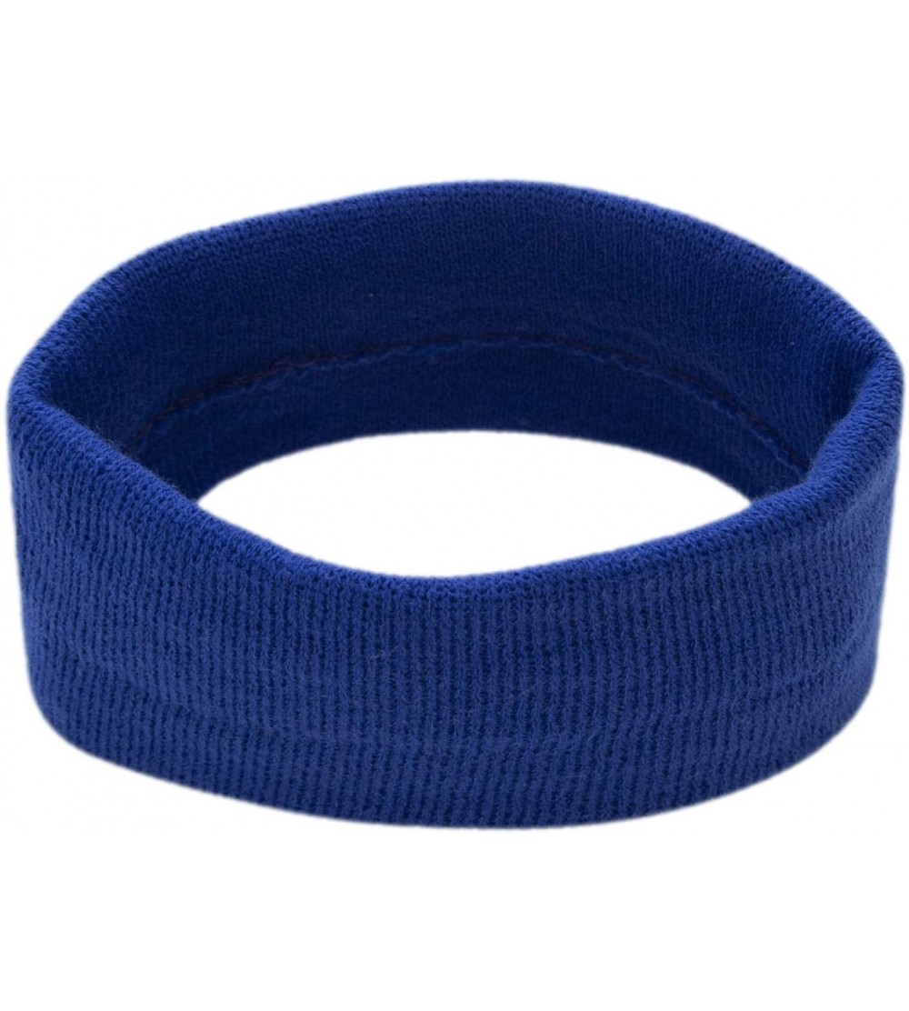 Headbands USA Made Stretch Headband - Royal Blue - CZ1885ZNMWT $24.97