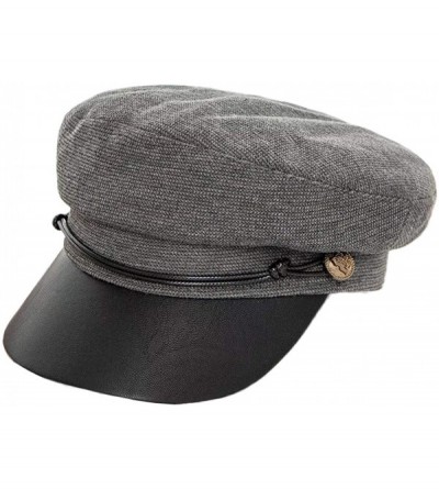 Newsboy Caps Trendy Women Spring Newsboy Cap Fall Breton Hat Classic Cabbie Beret Caps - Am33-grey - C918Z7KDH98 $12.16