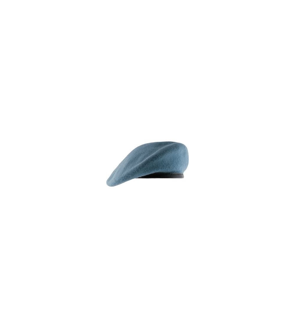 Berets Unlined Beret with Leather Sweatband (7 1/2- UN Blue) - CV11WV020JD $14.79