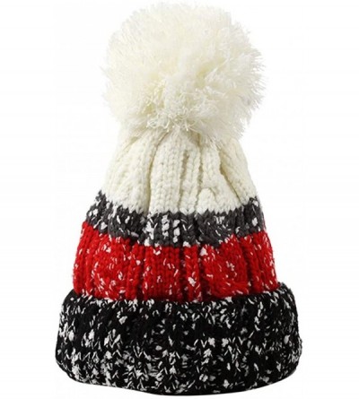 Skullies & Beanies Crochet Hat- Women Winter Cute Knit Hat - Fashion Beanie Hairball Warm Cap-Wonderful Gifts - Multicolor -3...