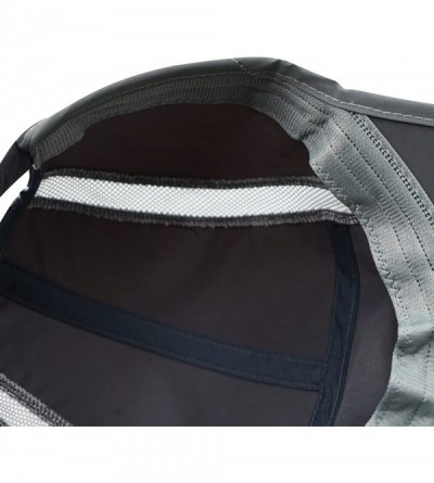 Baseball Caps Foldable Mesh Sports Cap with Reflective Stripe Breathable Sun Runner Cap - Dark Grey - C617YLCNE48 $13.42