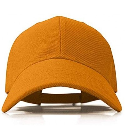 Baseball Caps Plain Adjustable Baseball Cap Classic Adjustable Hat Men Women Unisex Ballcap 6 Panels - Yellow/Pack 4 - C6192W...