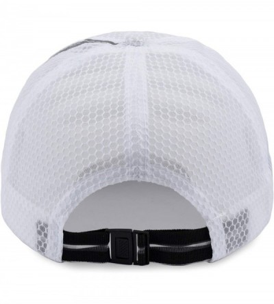 Baseball Caps Unisex Breathable Quick Dry Mesh Baseball Cap Running hat- L/XL - White-l/Xl-n - CD199I4A7S2 $11.73