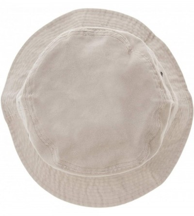 Bucket Hats 100% Cotton Bucket Hat for Men- Women- Kids - Summer Cap Fishing Hat - Khaki - CB18DOWAQ5Z $12.44