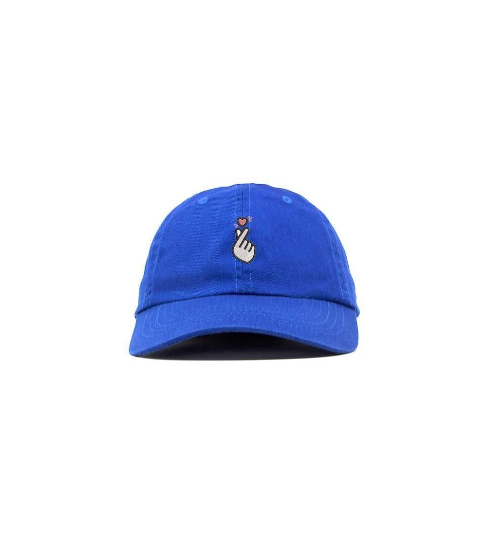 Baseball Caps Kpop Heart Symbol Embroidered Low Profile Soft Crown Unisex Baseball Dad Hat - Vc300_royal - C418S8YR3IM $17.20