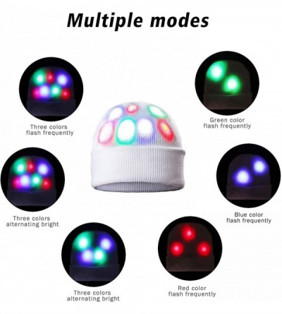 Skullies & Beanies Light up Hat Beanie LED Christmas Hat for Adults Women Men Kids Girls Boys Novelty Funny Hat Gifts - Pure ...