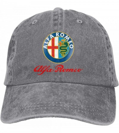 Baseball Caps Custom Printing Casual Dad-Hat Alfa Romeo Logo Cool Baseball Cap - Gray - CW18W83GK8L $33.76